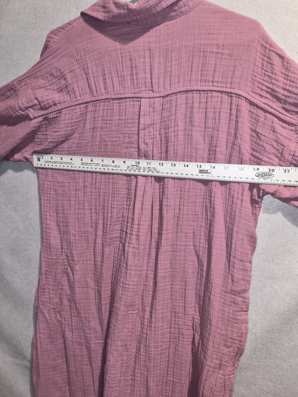 Lou & Grey Petites Mauve Cotton Gauze Maxi Shirt Dress – Size L Petite – NWT - Picture 5 of 7